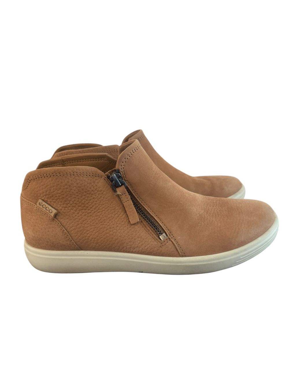 ECCO Soft 7 Nubuck Side-Zip Bootie, Size 38 (7-7.5)